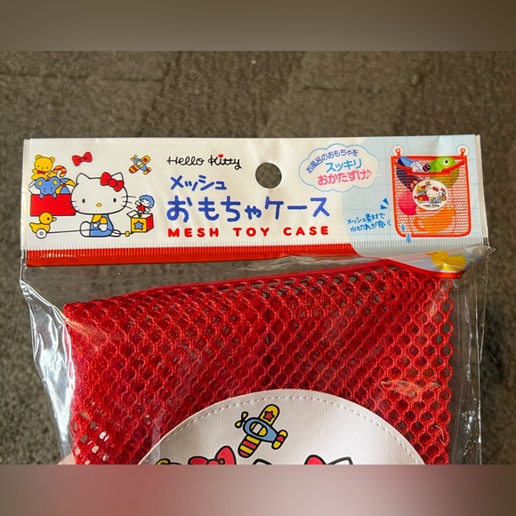 Hello Kitty Mesh Toy Bag Bathtub Wall-Hanging Officially Licensed Sanrio Suction - Picture 3 of 8